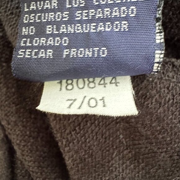 TOMMY HILFIGER Vintage Y2K Spellout Big Stripe Black White Crew Neck Sweatshirt - Picture 8 of 9